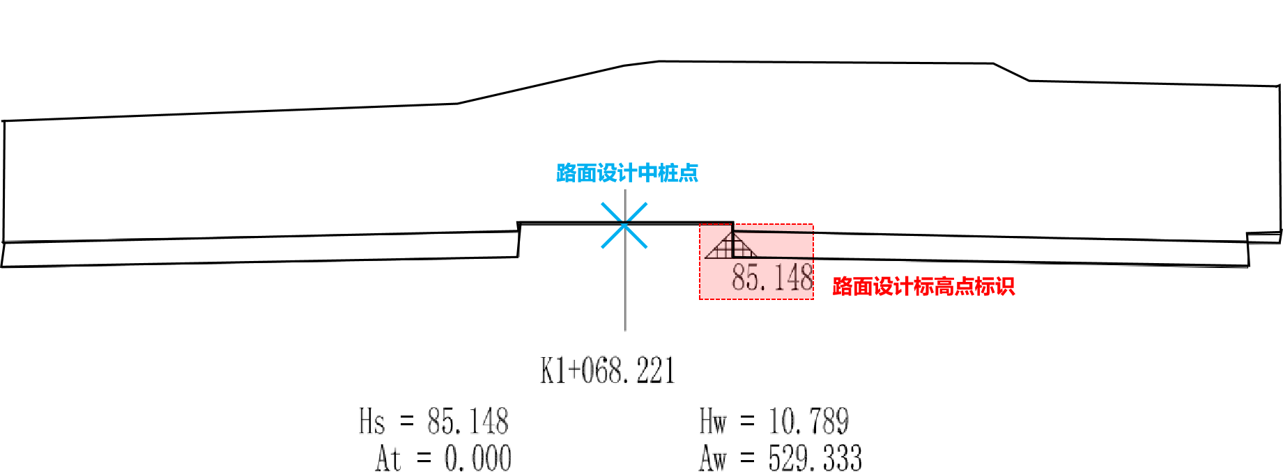 路面设计标高点标识.png